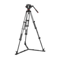 Manfrotto | TWINC+504X Carbonfaser- Doppelrohr-Stativ GS mit Fluid-Videokopf | MVK504XTWINGC