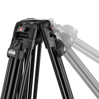 Manfrotto | 608 Videokopf Nitrotech mit 645 Stativ Fast Twin Alu | MVK608TWINFA