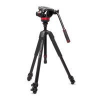 Manfrotto | 055 Alu Kit, Videostativ mit Fluid-Kopf, 3...