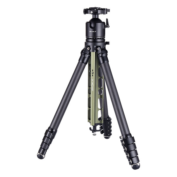 AOKA TS-255C Carbonstativ + DH-45 Kugelkopf, grün