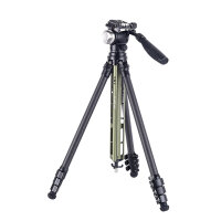 AOKA TS-194C Carbonstativ + ST-3 Videoneiger, grün
