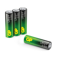 GP AA Batterie Alkaline ULTRA PLUS 1,5V, 4er Pack Mignon