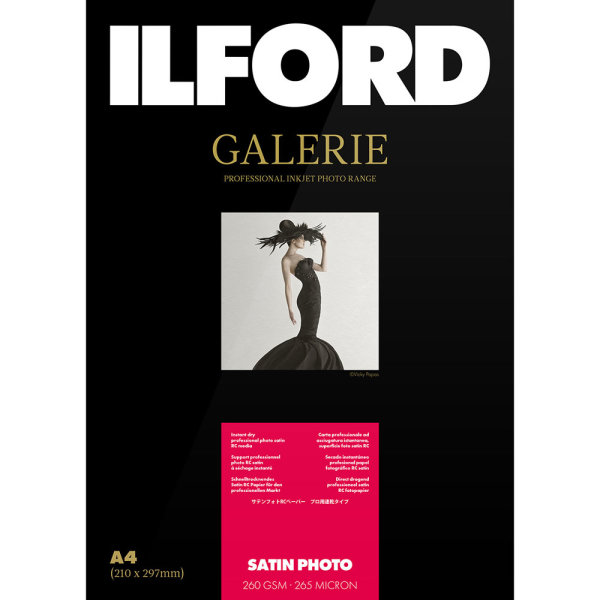 Ilford GALERIE Satin Photo 260 | IGPSP | A4 - 210mm x 297mm, 25 Blatt