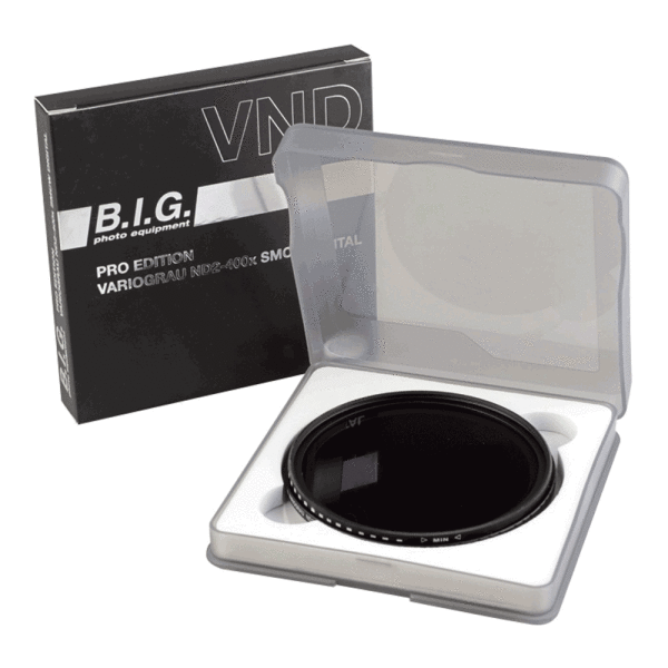 B.I.G. | Pro Edition Vario Graufilter Objektiv Ø 77 mm |ND2-400x| SMCW Digital